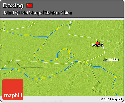Physical Panoramic Map of Daxing