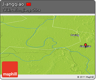 Physical Panoramic Map of Jiangqiao