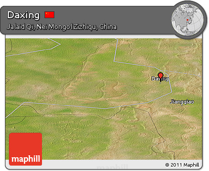 Satellite Panoramic Map of Daxing