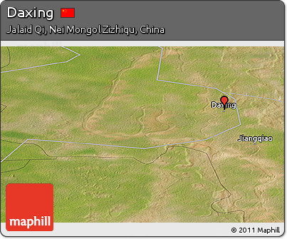Satellite Panoramic Map of Daxing