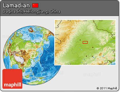 Physical Location Map of Lamadian