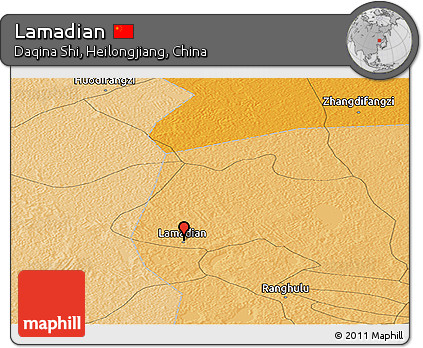 Political Panoramic Map of Lamadian