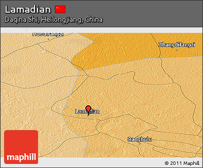 Political Panoramic Map of Lamadian