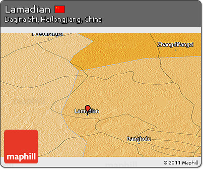 Political Panoramic Map of Lamadian