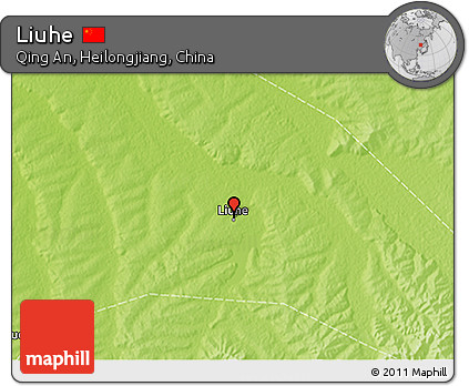 Physical 3D Map of Liuhe