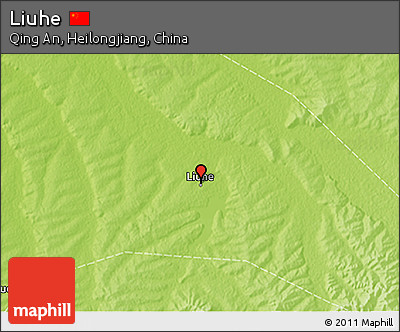 Physical 3D Map of Liuhe