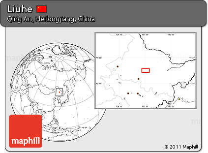 Blank Location Map of Liuhe