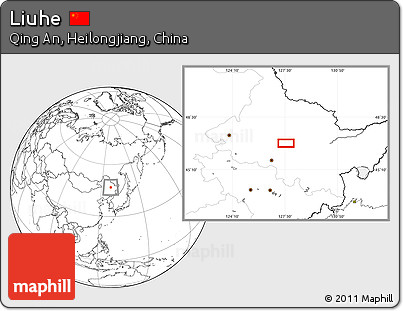 Blank Location Map of Liuhe