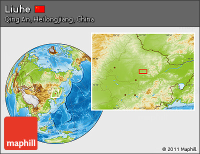 Physical Location Map of Liuhe