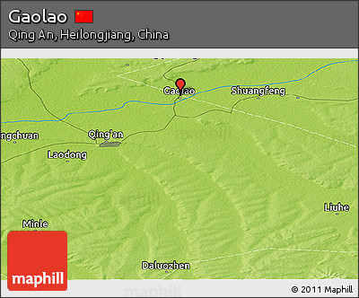 Physical Panoramic Map of Gaolao