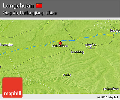 Physical Panoramic Map of Longchuan