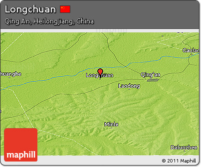 Physical Panoramic Map of Longchuan