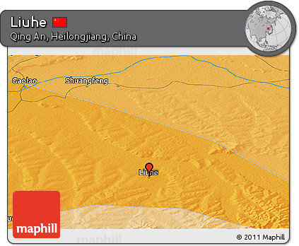 Political Panoramic Map of Liuhe