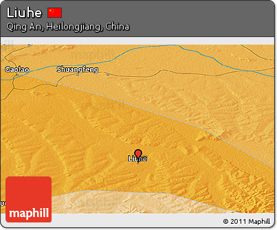 Political Panoramic Map of Liuhe