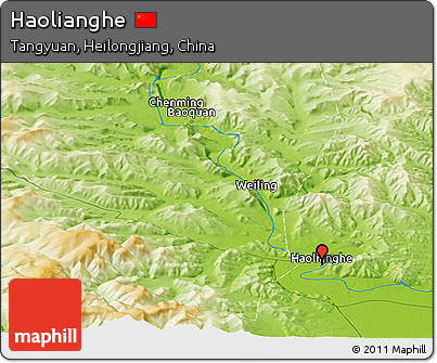 Physical Panoramic Map of Haolianghe