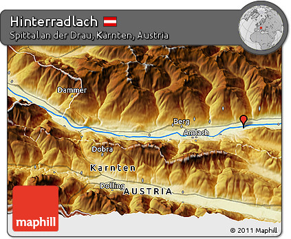 Physical 3D Map of Hinterradlach