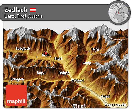 Physical 3D Map of Zedlach