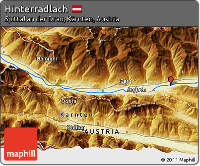 Physical 3D Map of Hinterradlach