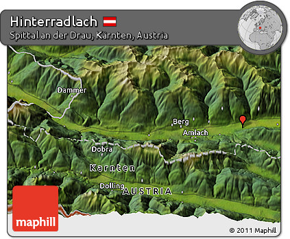 Satellite 3D Map of Hinterradlach
