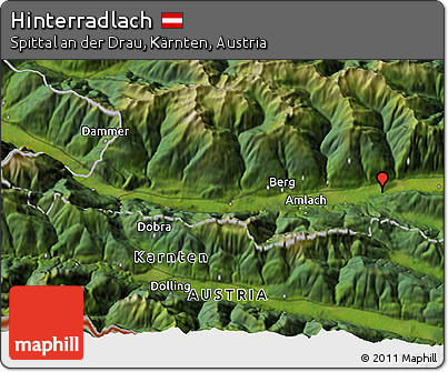 Satellite 3D Map of Hinterradlach