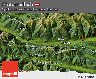 Satellite 3D Map of Hinterradlach