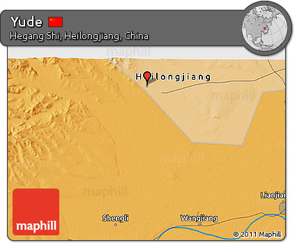 Political 3D Map of Yude