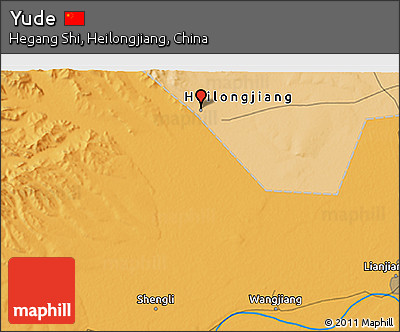 Political 3D Map of Yude
