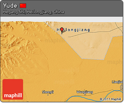 Political 3D Map of Yude