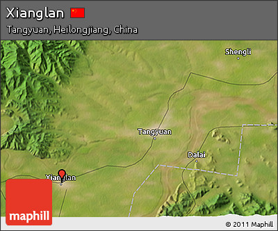 Satellite 3D Map of Xianglan