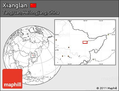 Blank Location Map of Xianglan