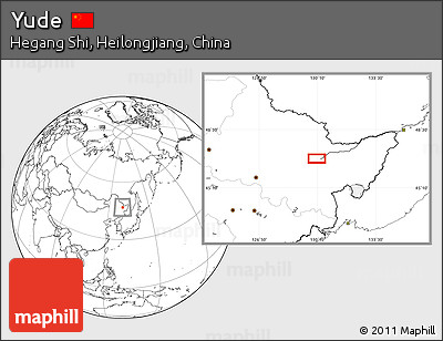 Blank Location Map of Yude