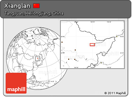 Blank Location Map of Xianglan