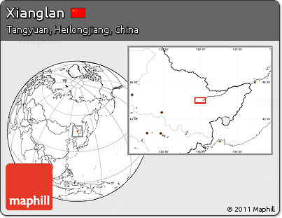 Blank Location Map of Xianglan