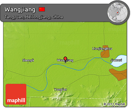 Physical Map of Wangjiang
