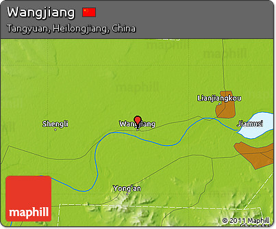 Physical Map of Wangjiang