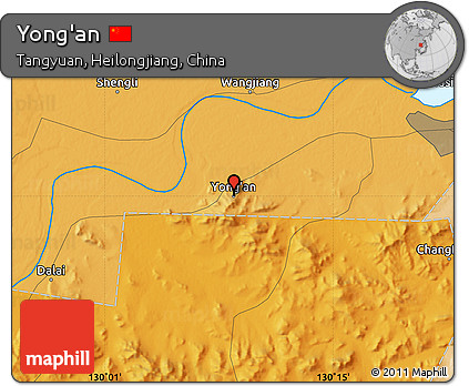Political Map of Yong'an
