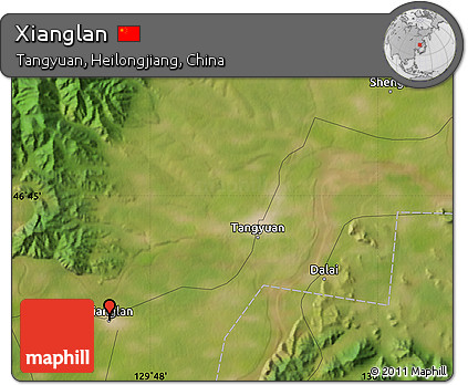 Satellite Map of Xianglan