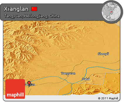 Political Panoramic Map of Xianglan