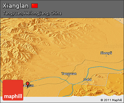 Political Panoramic Map of Xianglan