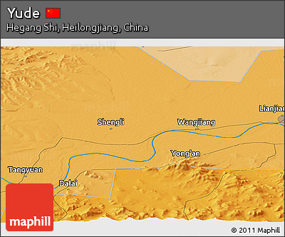 Political Panoramic Map of Yude