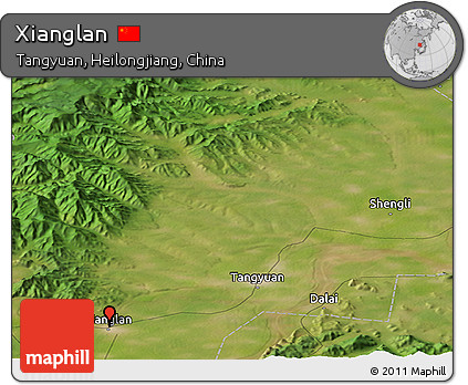 Satellite Panoramic Map of Xianglan