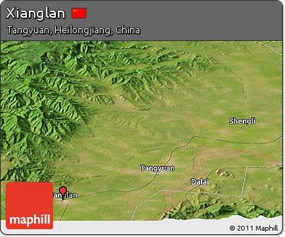 Satellite Panoramic Map of Xianglan