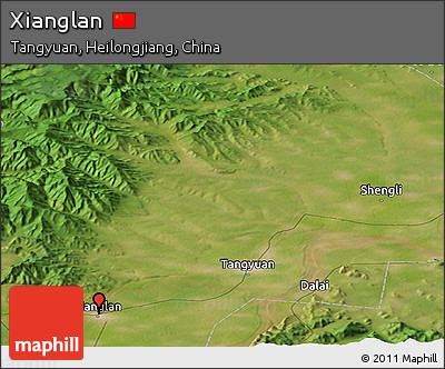 Satellite Panoramic Map of Xianglan