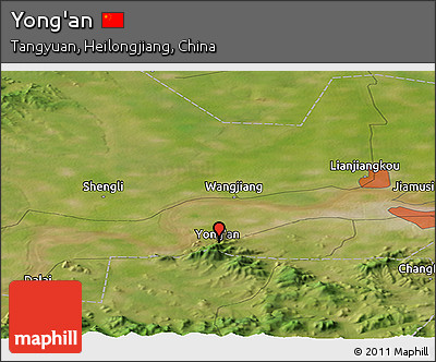 Satellite Panoramic Map of Yong'an