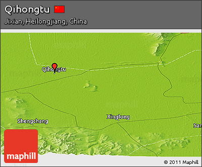 Physical Panoramic Map of Qihongtu