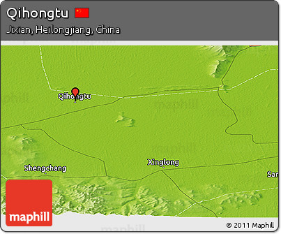 Physical Panoramic Map of Qihongtu
