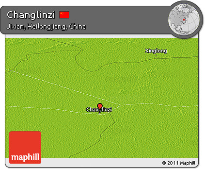Physical Panoramic Map of Changlinzi