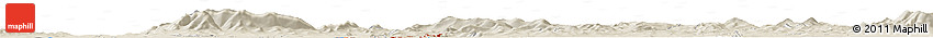 Shaded Relief Horizon Map of Sipai