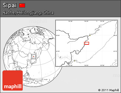 Blank Location Map of Sipai