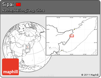 Blank Location Map of Sipai
